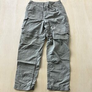 Campmor Cargo Pants Mens 36x30 Gray Convertible Elastic Waist Hiking Gorpcore